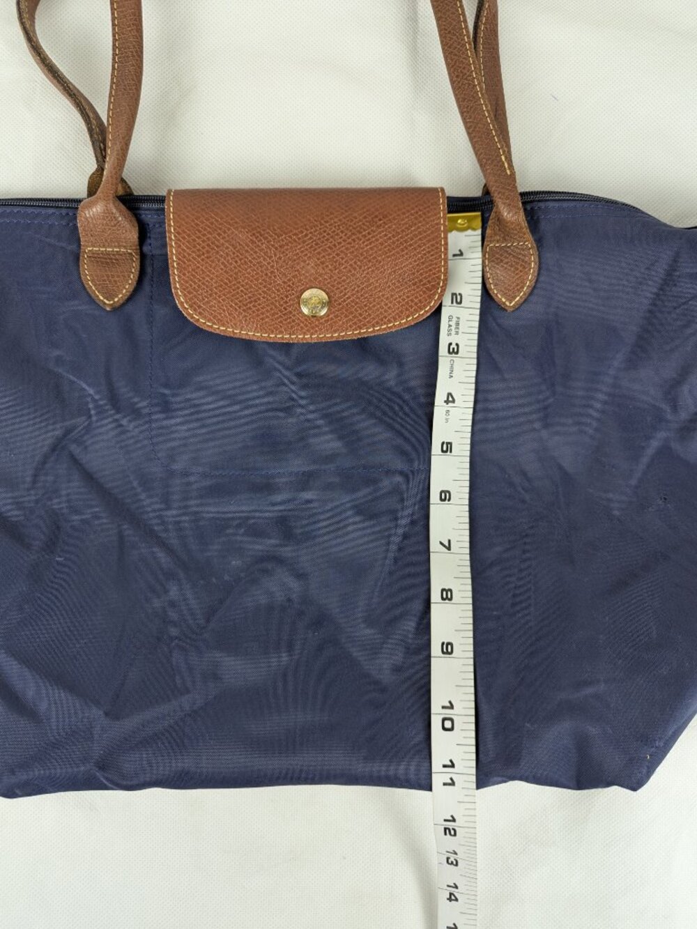 Authentic Longchamp Le Pliage Nylon Tote Bag Blue – Pre-Owned – Fast ShipAuthent - Picture 12 of 15